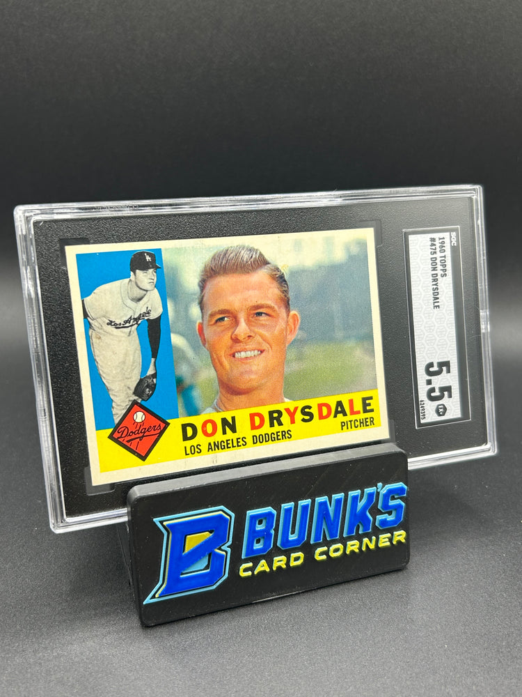 1960 Don Drysdale Topps #475 SGC 5.5