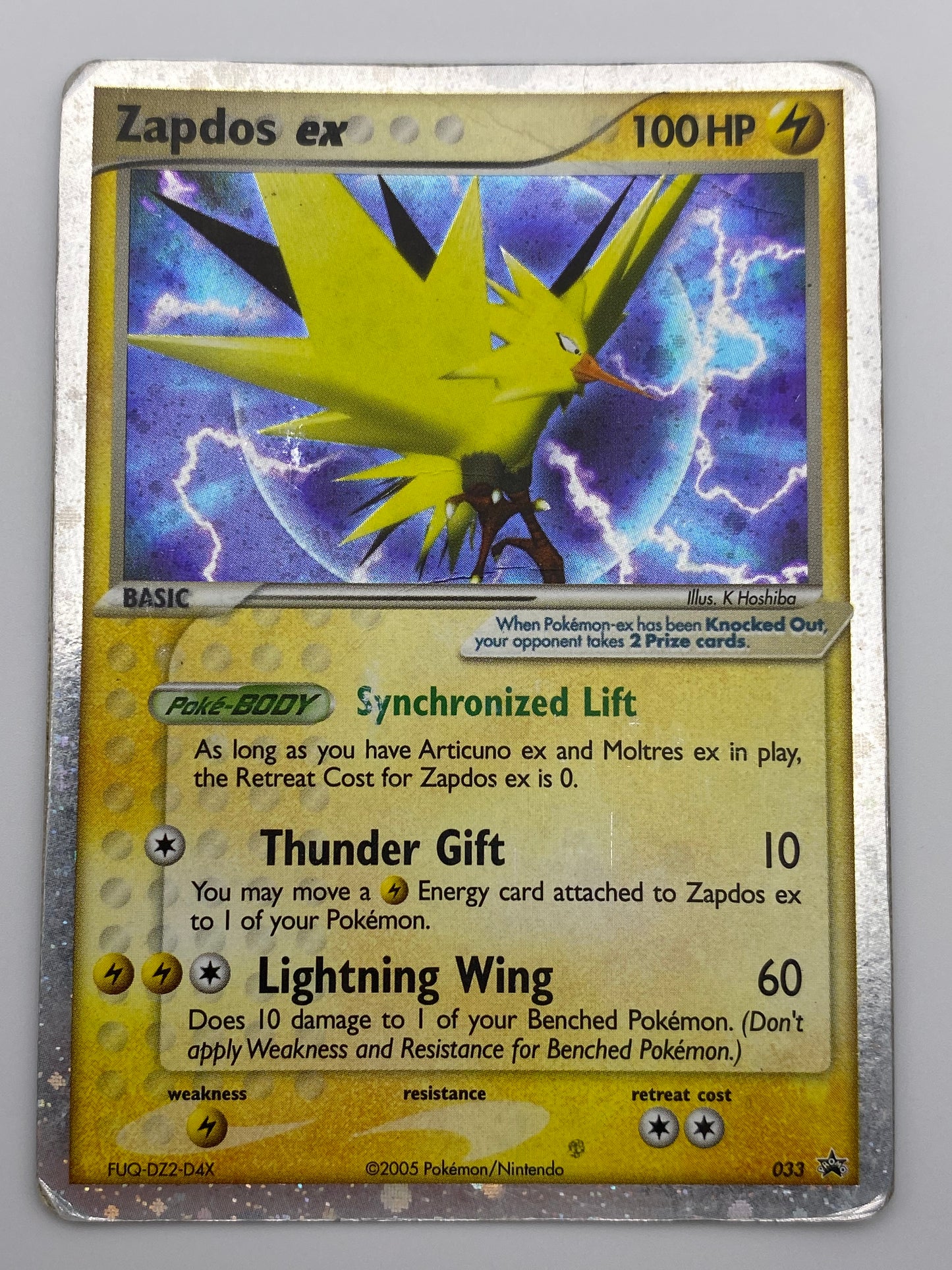 Zapdos Ex Promo HP
