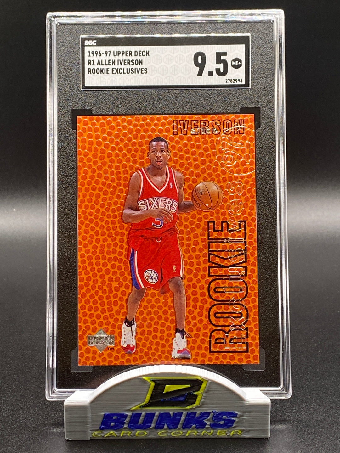 1996-97 Allen Iverson Rookie Exclusives SGC 9.5