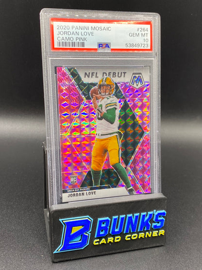 2020 Jordan Love Camo Pink PSA 10 Rc