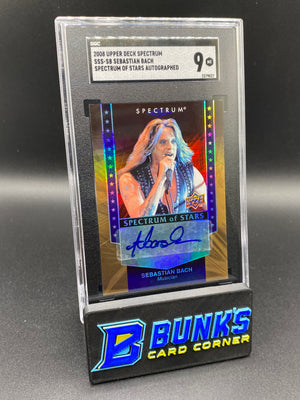 2008 Sebastian Bach Auto SGC 9