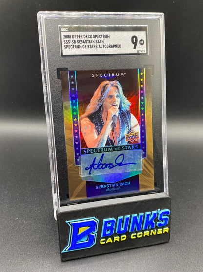 2008 Sebastian Bach Auto SGC 9