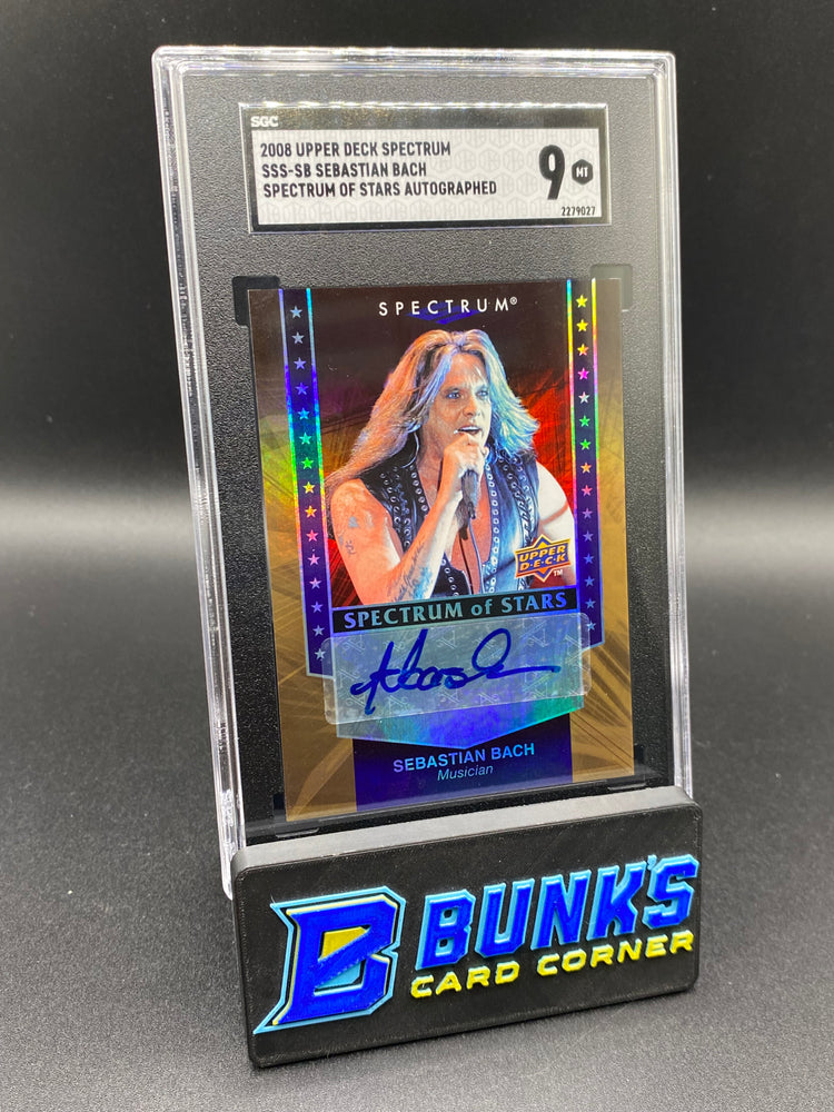 2008 Sebastian Bach Auto SGC 9