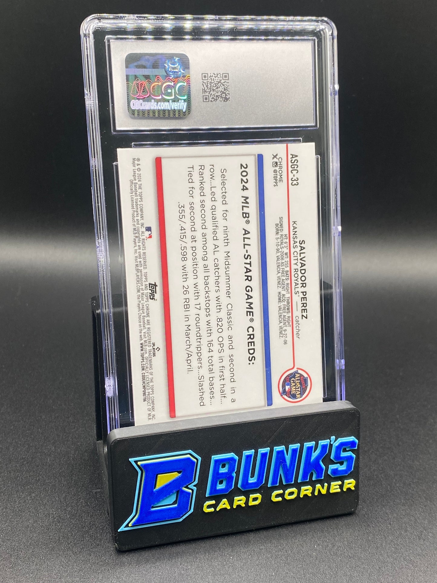 2024 Salvador Perez All-Star Game Green Ref. 10/99 CGC 10