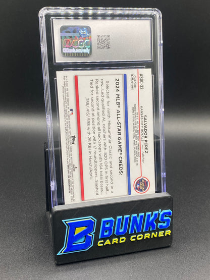 2024 Salvador Perez All-Star Game Green Ref. 10/99 CGC 10