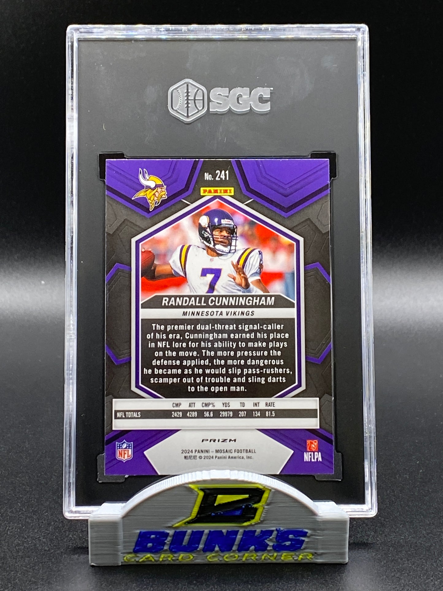 2024 Randall Cunningham Genesis Prizm SGC 10 (Box 13)