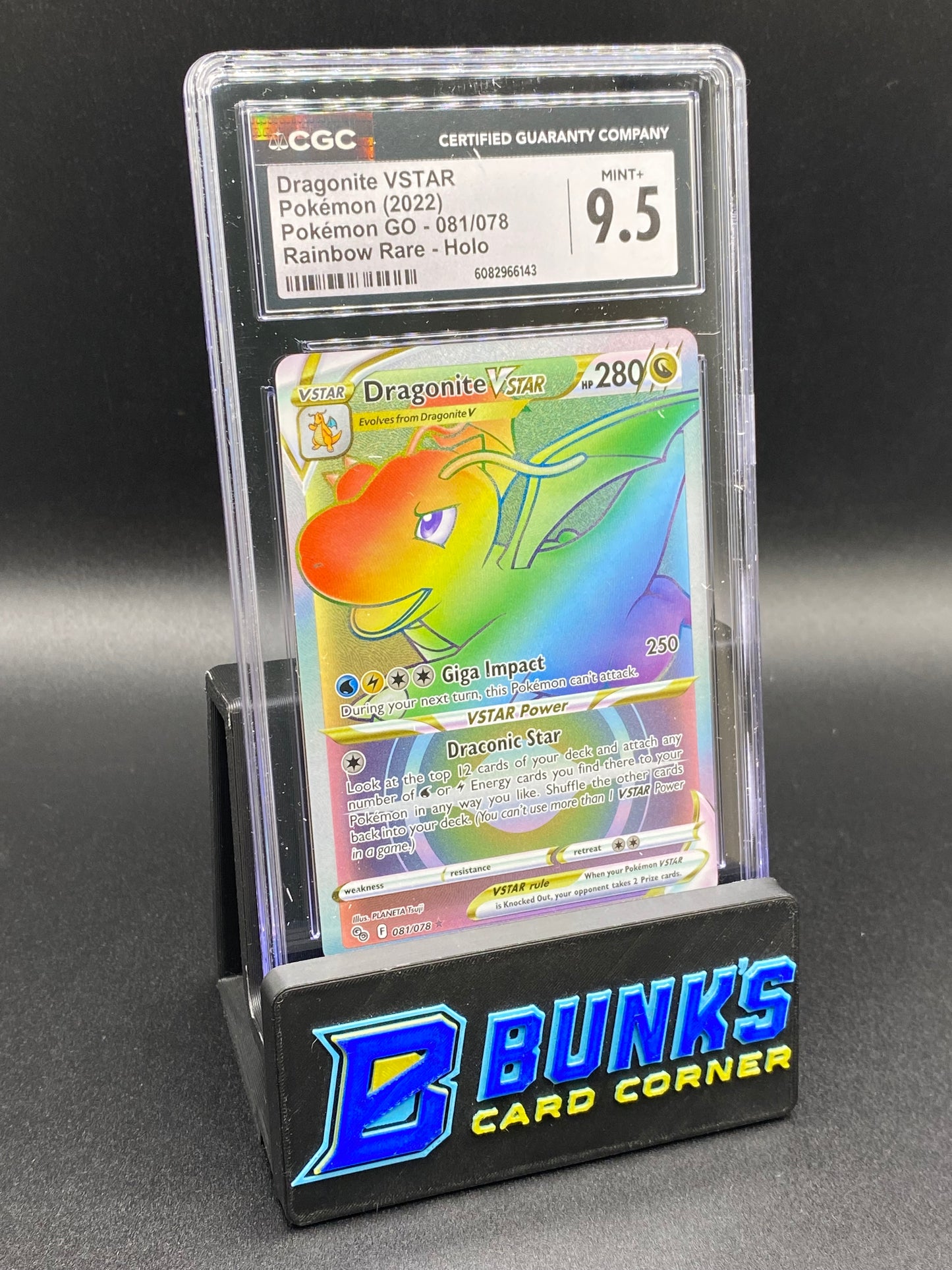 Dragonite Vstar Rainbow Rare Pokemon Go CGC 9.5