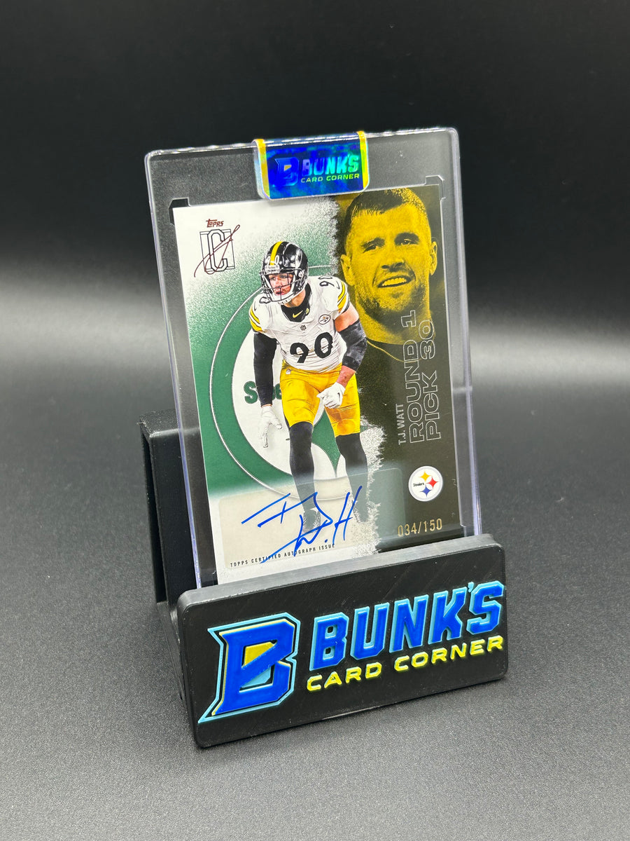 2025 T.J. Watt Topps Green Auto 34/150