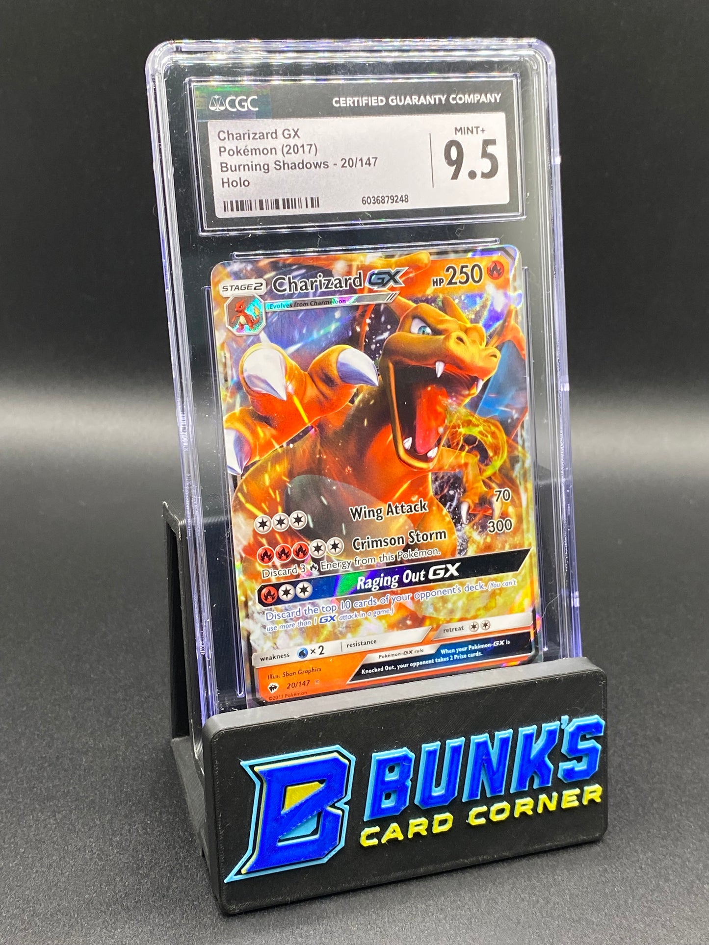 Charizard Gx Burning Shadows CGC 9.5
