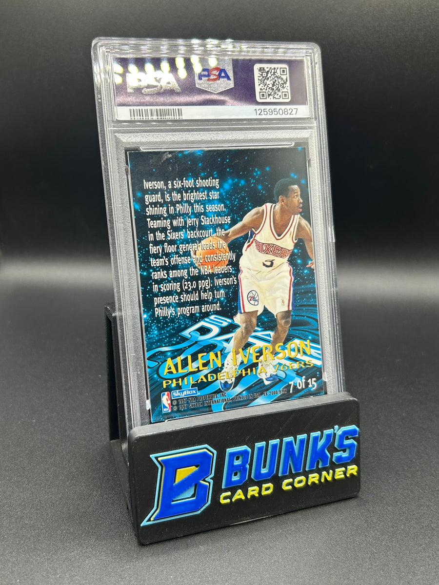 1996 Allen Iverson Skybone E-X2000 Star Date 2000 Rc PSA 9