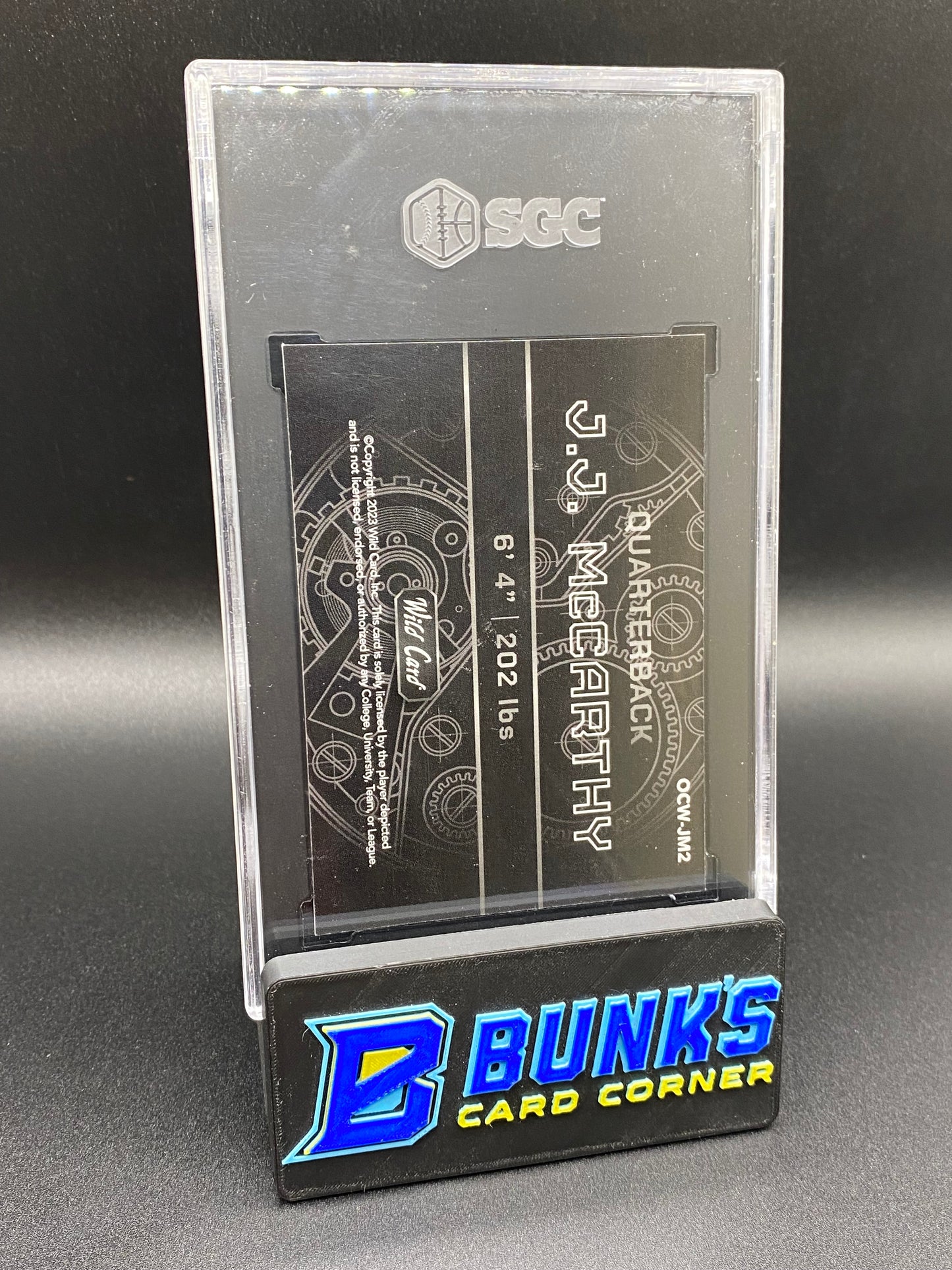 2023 JJ McCarthy Purple Chase Red Wave 2/2 SGC 10