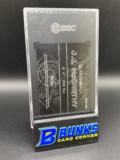 2023 JJ McCarthy Purple Chase Red Wave 2/2 SGC 10