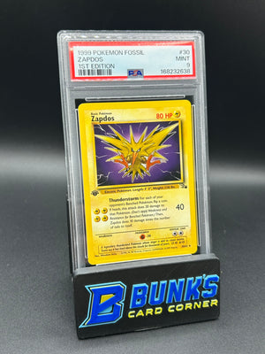 Zapdos 1st Edition Fossil PSA 9