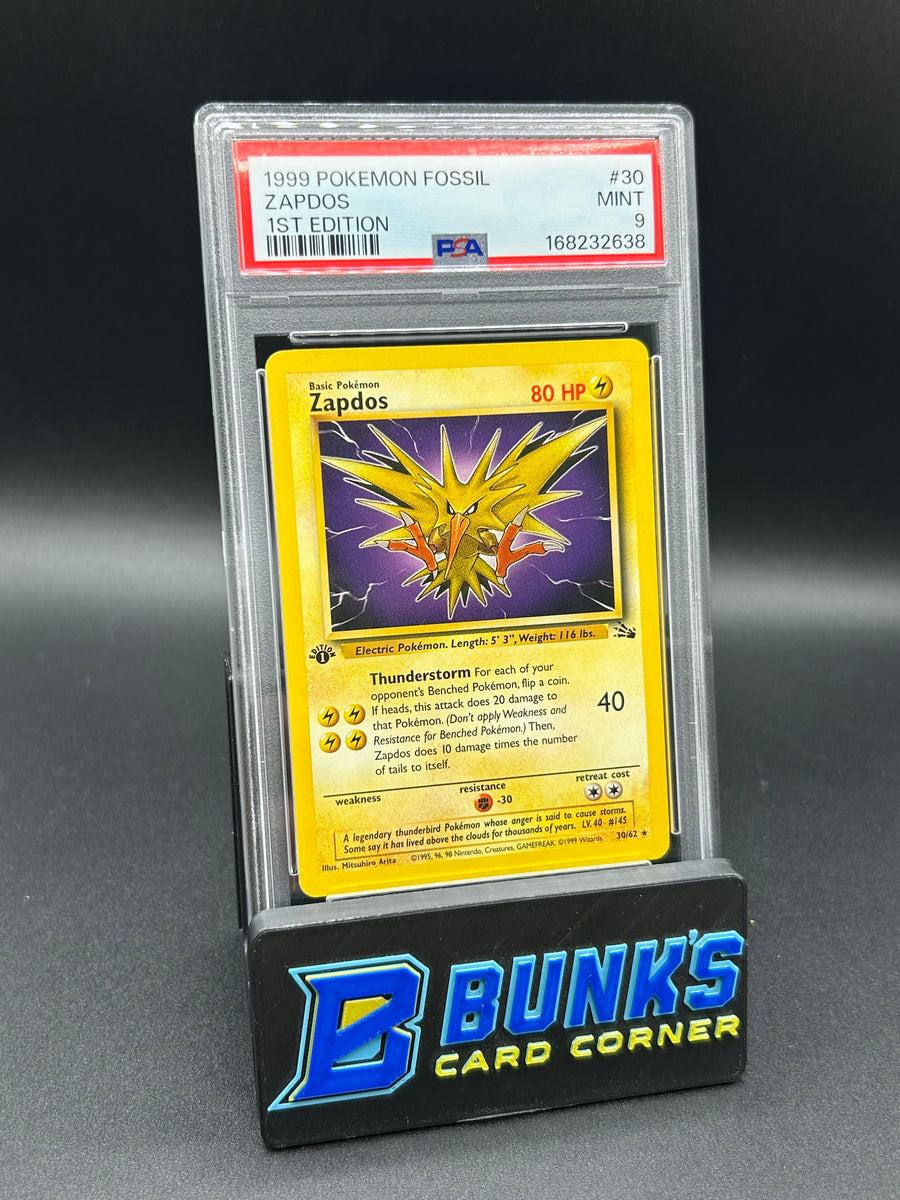 Zapdos 1st Edition Fossil PSA 9