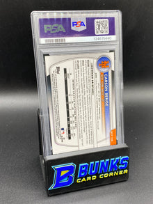 2025 Carson Benge Chrome Pros Rose Gold Ref 3/15 PSA 10