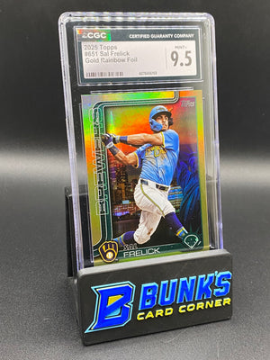 2025 Sal Frelick Gold Rainbow Foil CGC 9.5 48/50