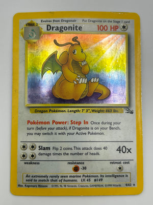 Dragonite Holo Fossil HP