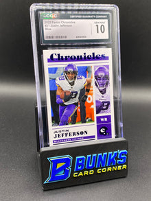 2022 Justin Jefferson Blue 85/99 CGC 10