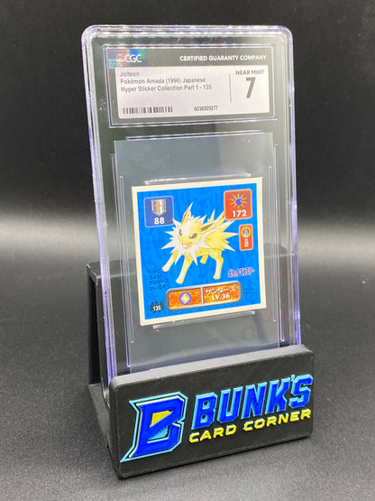 Jolteon Sticker Collection CGC 7 JAPANESE