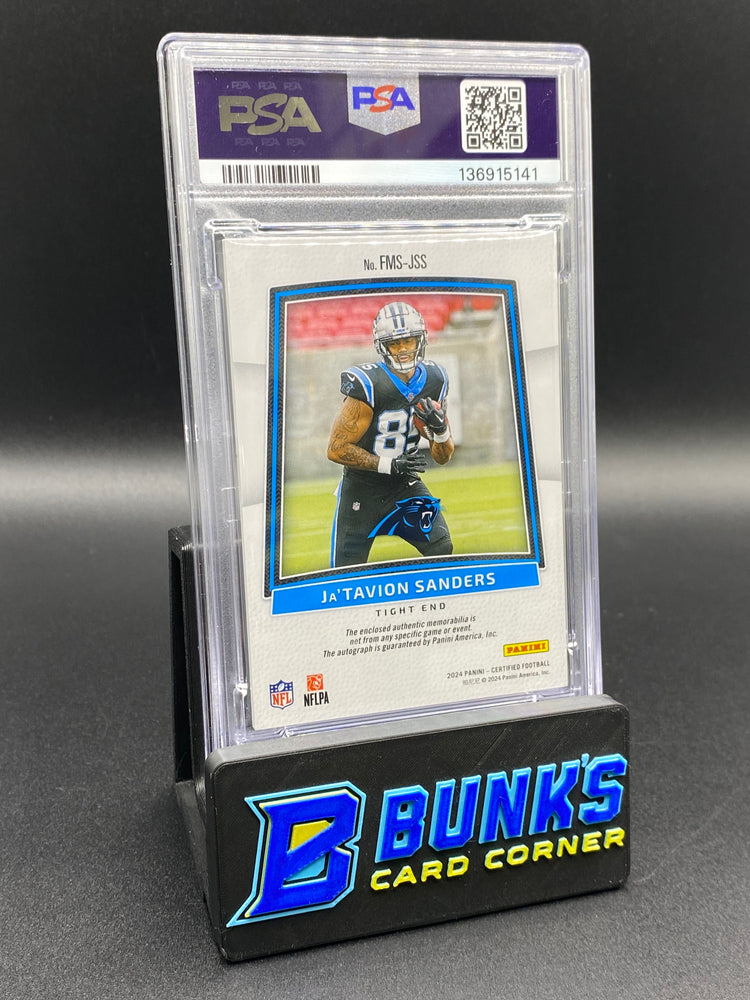 2024 Ja'Tavion Sanders Freshman Fabric 177/349 Rc Auto PSA 10