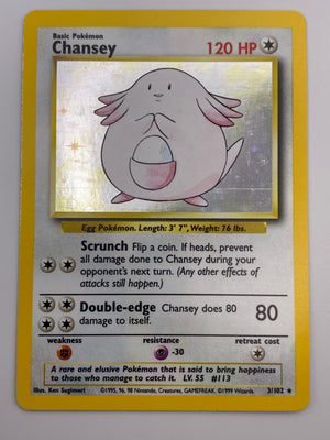 Chansey Holo Base Set LP-NM