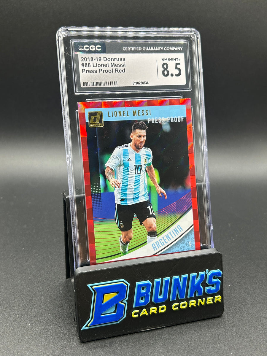 2018-19 Lionel Messi Donruss Press Proof Red CGC 8.5