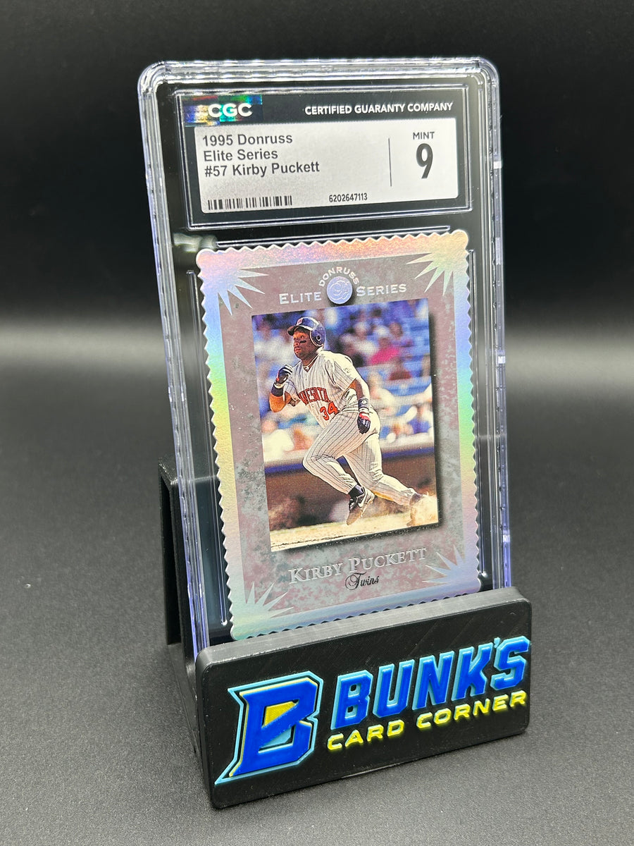 1995 Kirby Puckett Donruss Elite Series 9076/10000 CGC 9