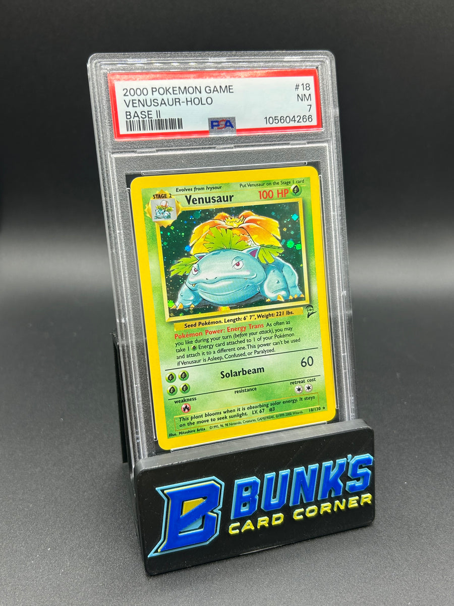 Venusaur Holo Base Set 2 PSA 7