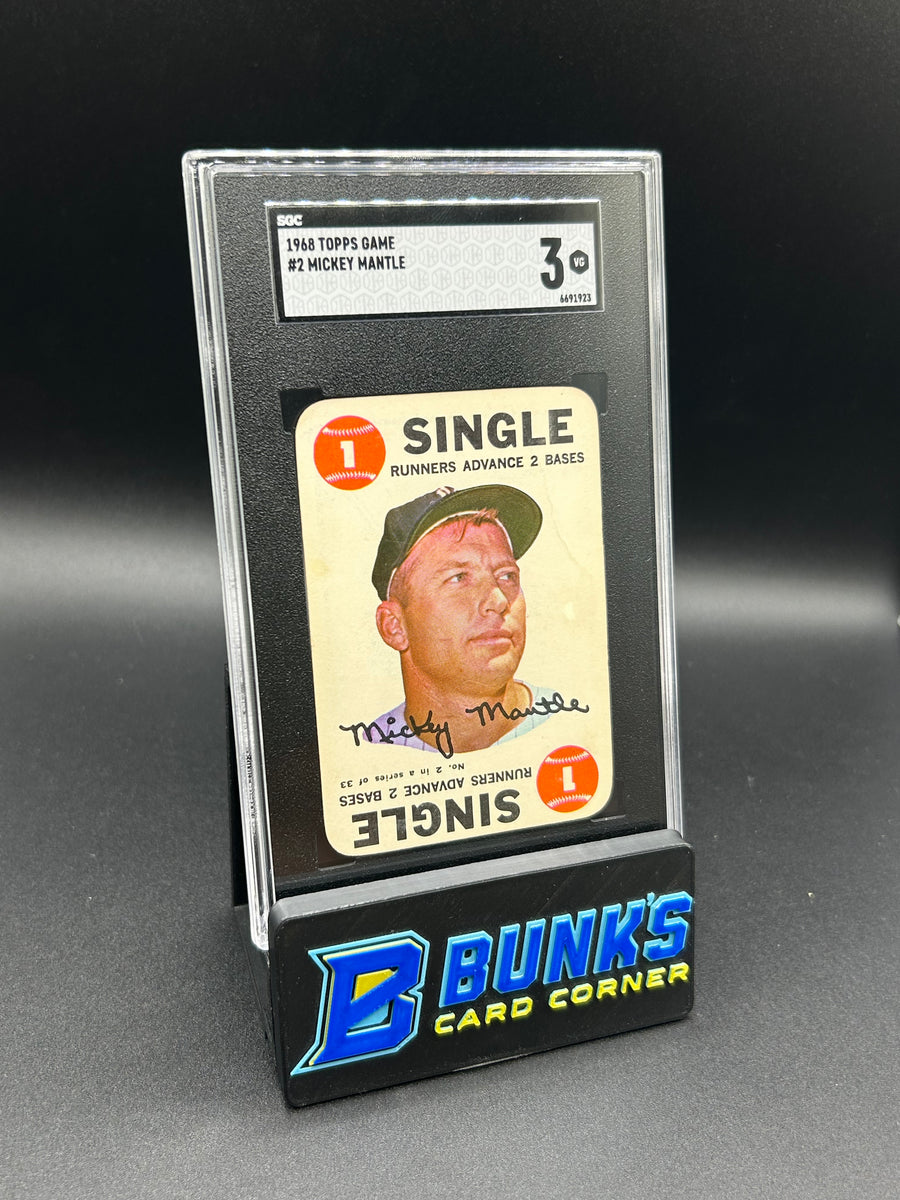 1968 Mickey Mantle Topps #2 SGC 3