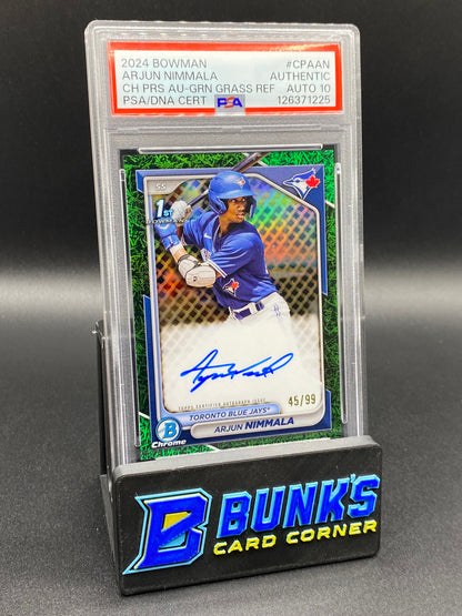 2024 Arjun Nimmala Grass Ref. 45/99 Auto PSA Auto 10