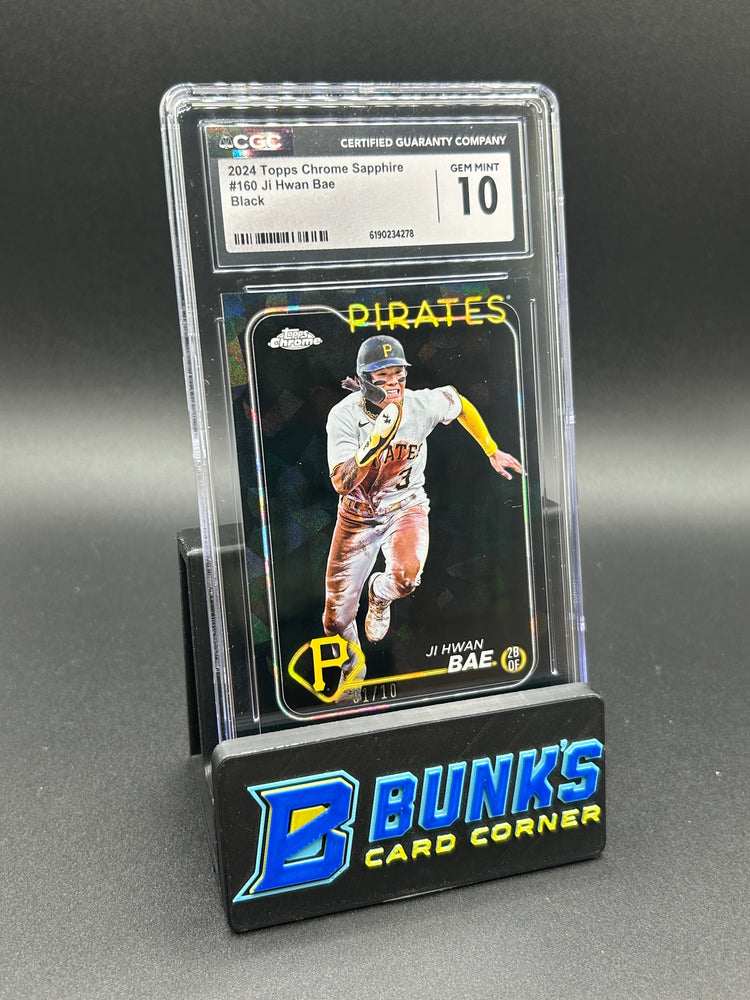 2024 Ji Hwan Bae Topps Chrome Sapphire Black 1/10 CGC 10