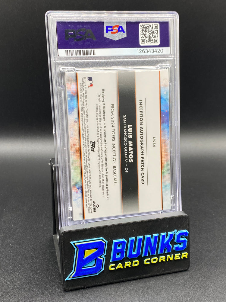 2024 Luis Matos Auto Patch Orange 2/10 Rc PSA 10