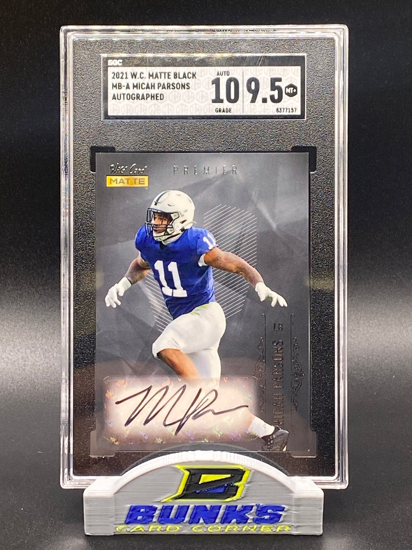 2021 Micah Parsons AUTOGRAPHED SGC 10|9.5 (Box B10)