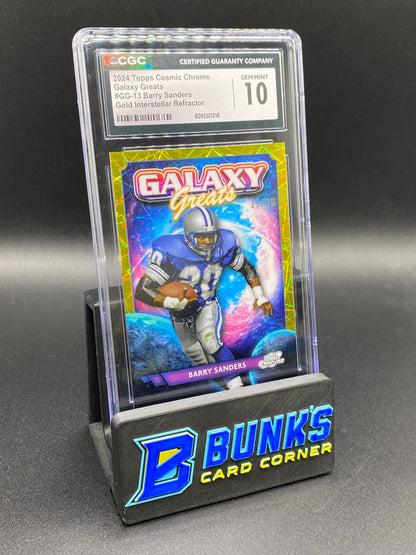 2024 Barry Sanders Gold Interstellar Ref. Galaxy Greats 25/ 50 CGC 10