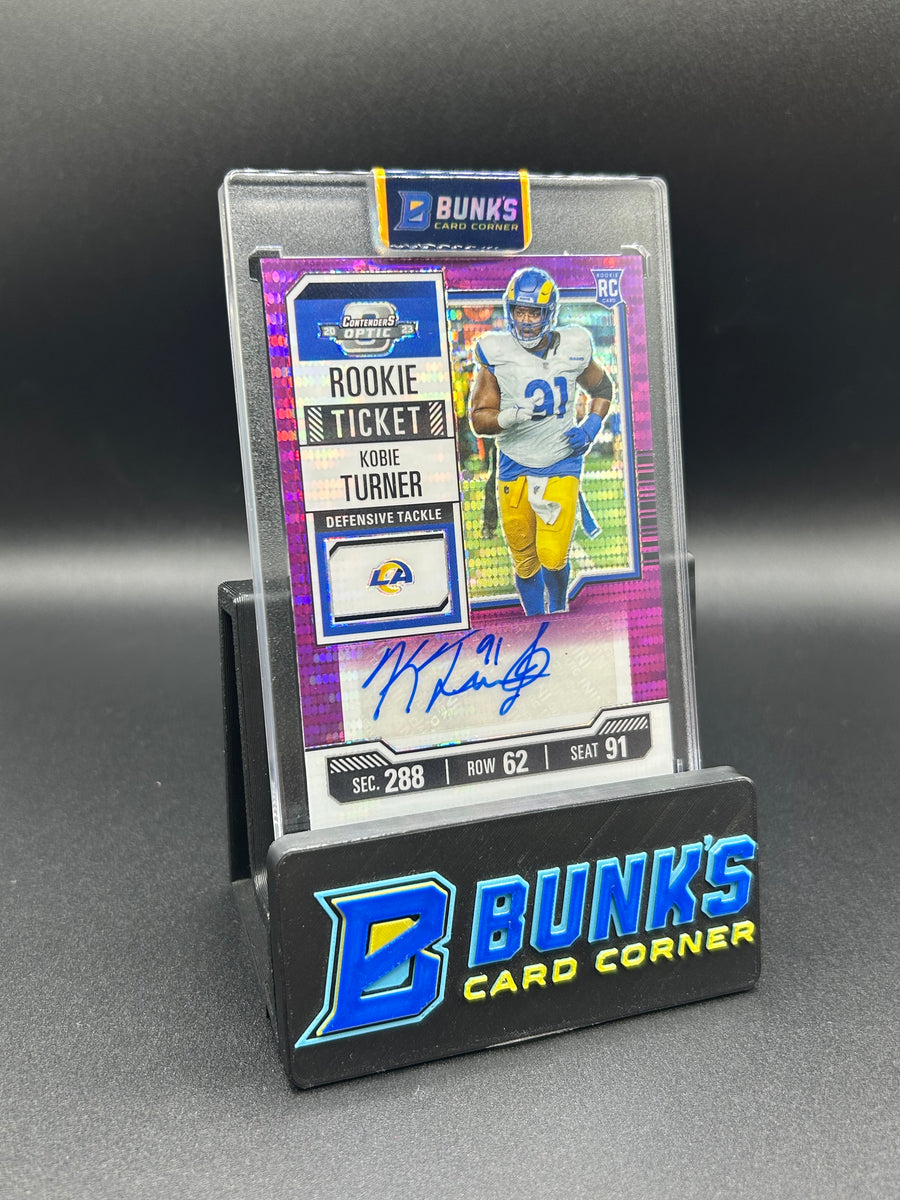 2023 Kobe Turner Panini Contenders Optic Purple Pulsar Rc Ticket Auto 15/21