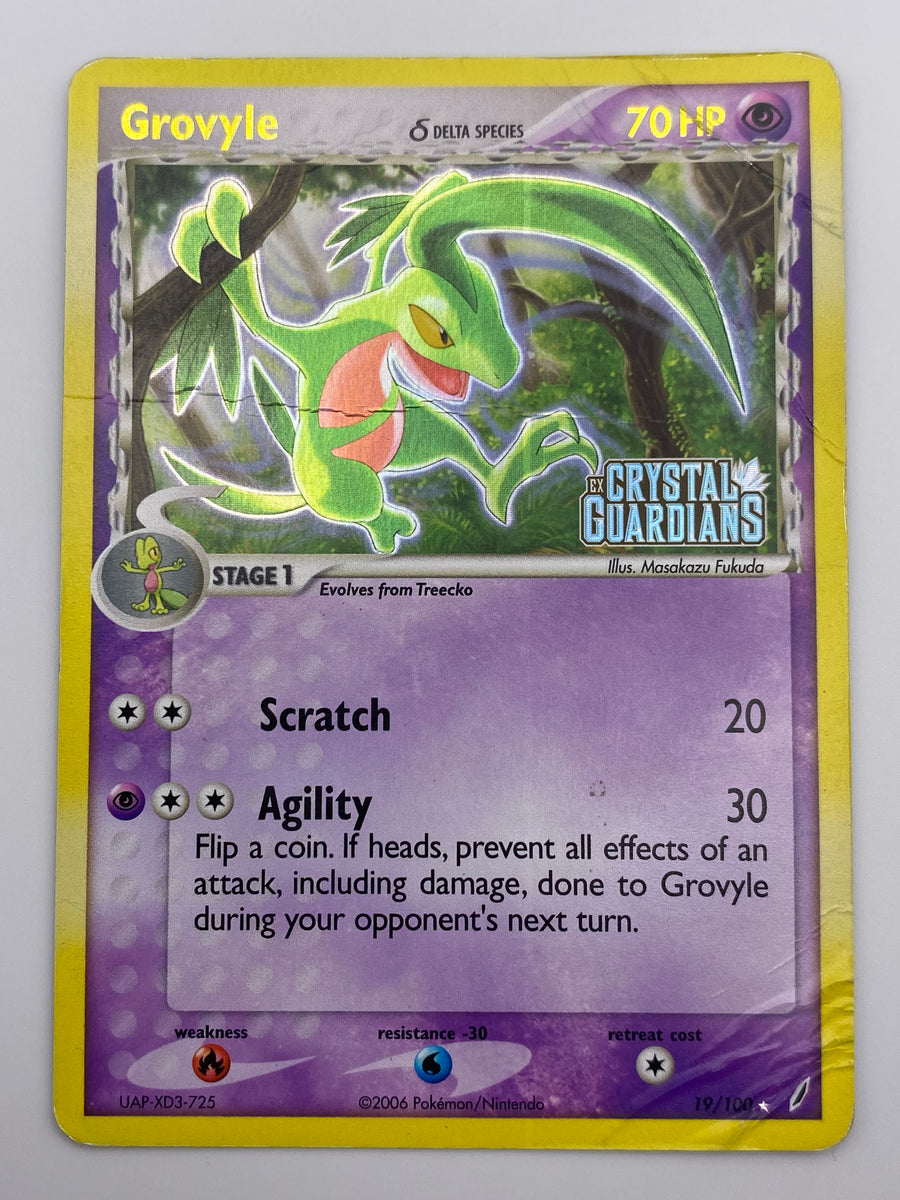 Grovyle Reverse Holo Crystal Guardians HP