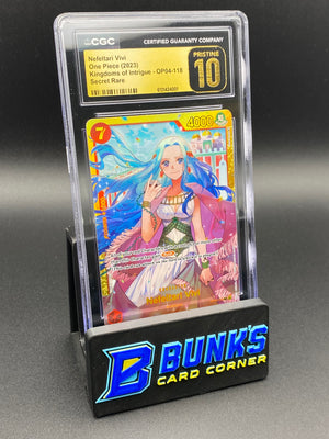 Nefeltari Vivi Secret Rare  OP04 CGC PRISTINE 10