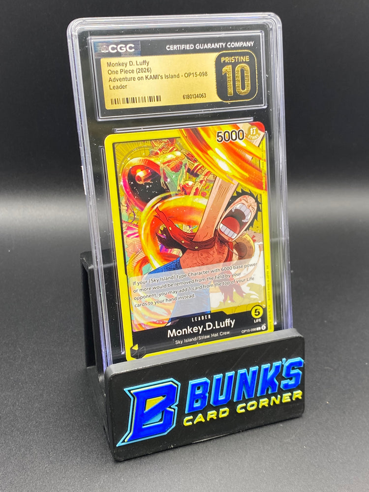 Monkey D. Luffy Leader OP15-098 CGC PRISTINE 10