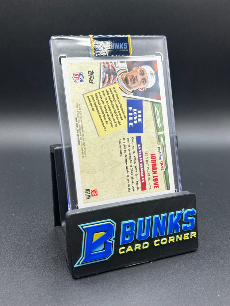 2026 Jordan Love Topps Profiles 35/50