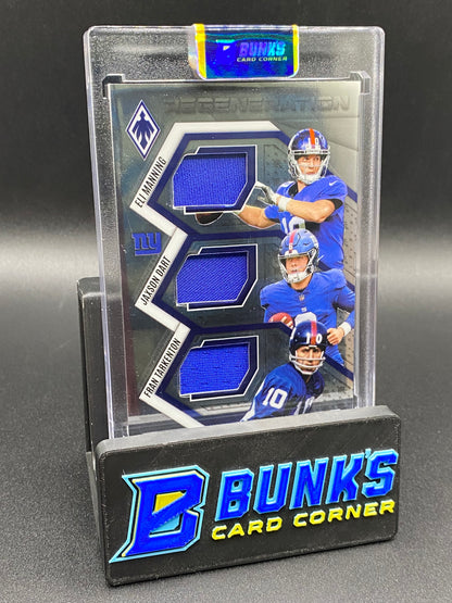 2025 Eli Manning & Jaxson Dart & Fran Tarkenton Patch Regeneration 95/299