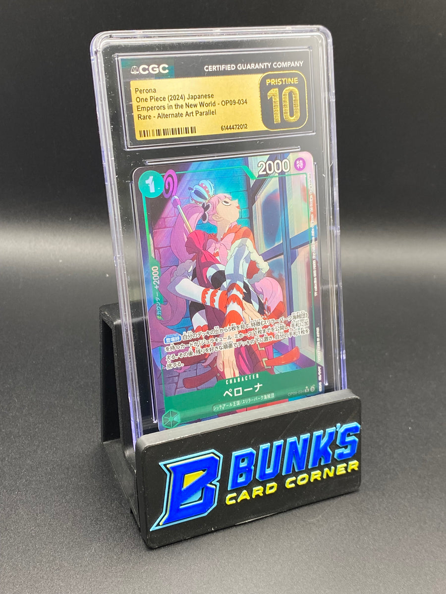 Perona Rare Parallel OP09-034 CGC PRISTINE 10 Japanese