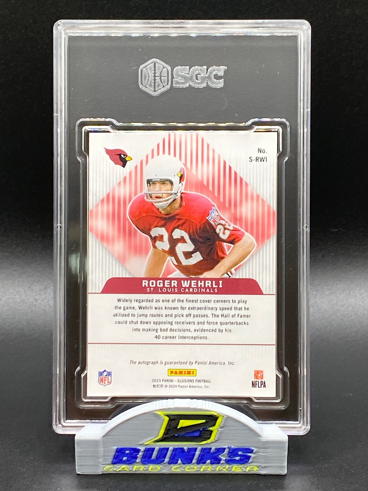 2023 Roger Wehrli AUTOGRAPHED Superlatives (Box B8)