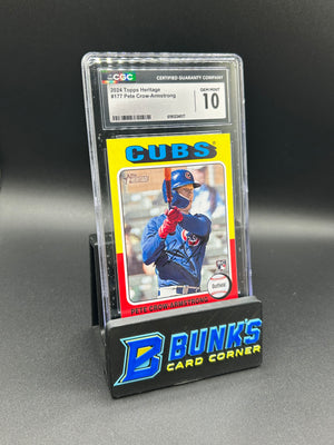2024 Pete Crow-Armstrong Topps Heritage Rc CGC 10
