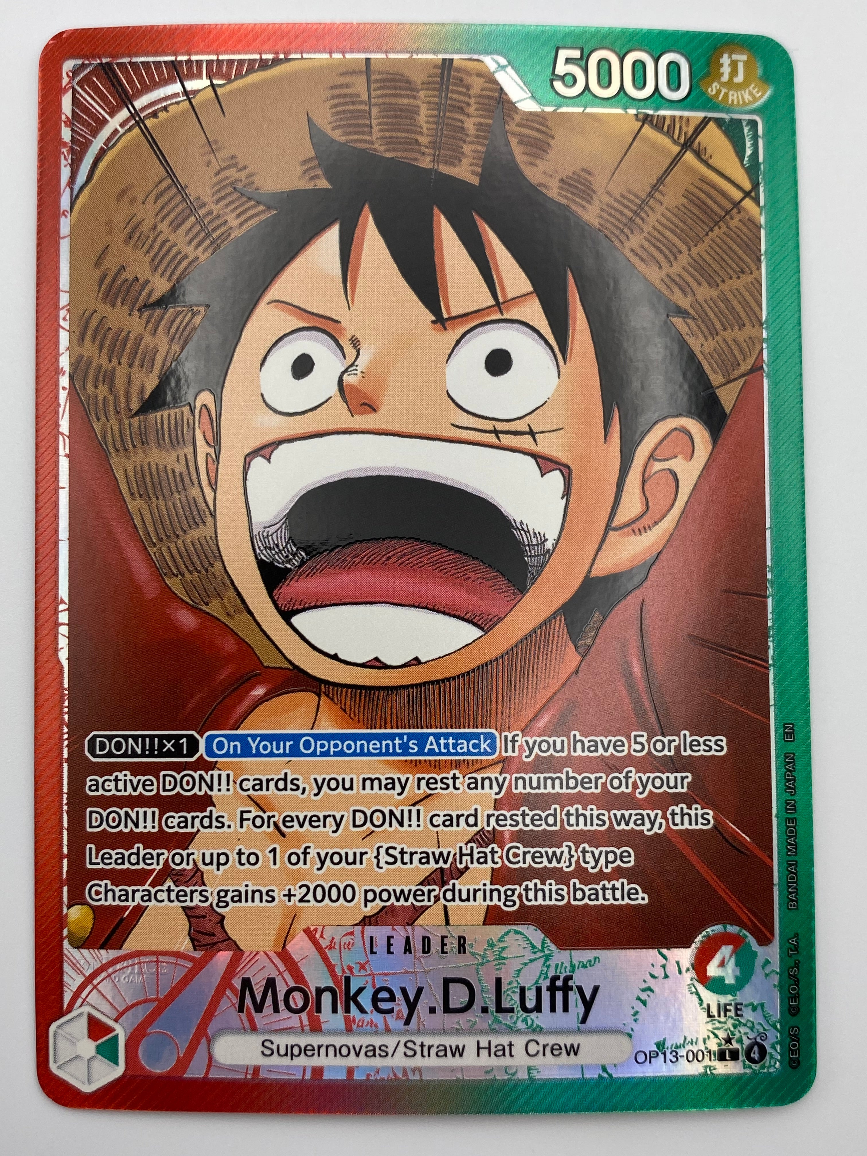 Monkey D. Luffy OP13 Alt Art - Bunk's Card Corner