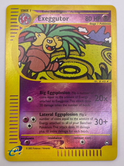 Exeggutor E-reader Reverse Holo Aquapolis NM