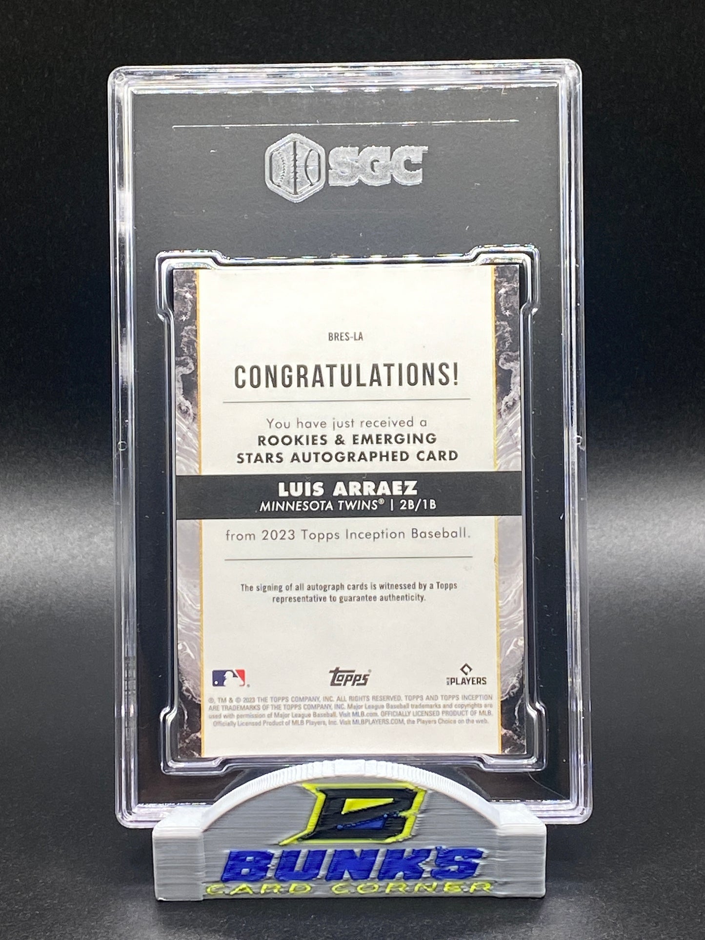 2023 Luis Arraez AUTOGRAPHED 37/125 (Box B2)