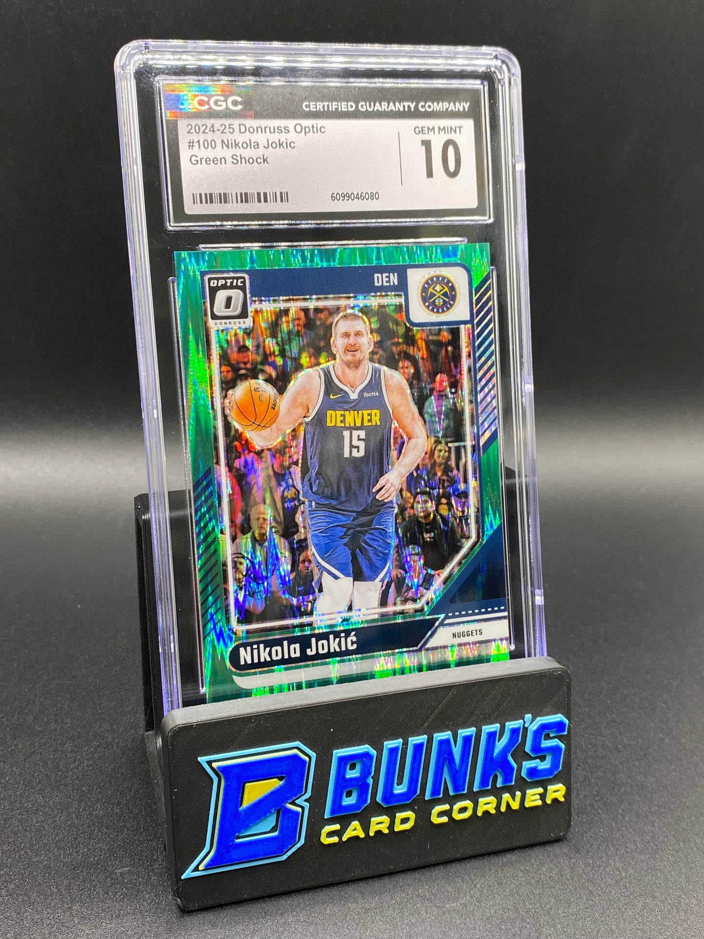 2024-25 Nikola Jokic Green Shock CGC 10 56/149