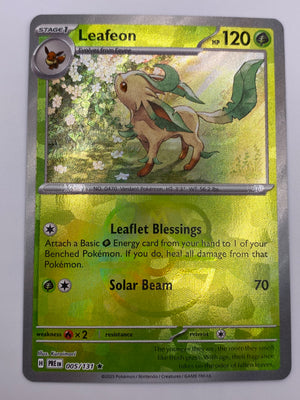 Leafeon Masterball Prismatic Evolutions NM