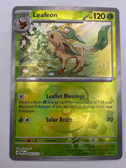 Leafeon Masterball Prismatic Evolutions NM
