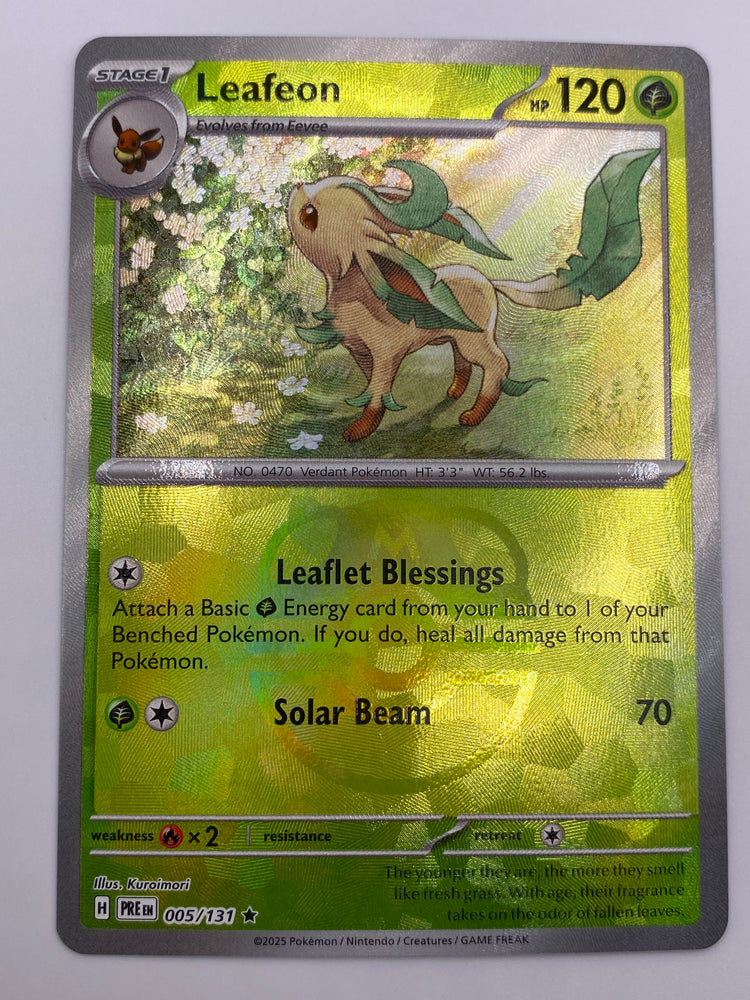Leafeon Masterball Prismatic Evolutions NM